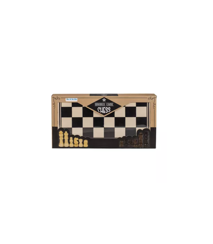 Jeu d'échecs pliable en bois