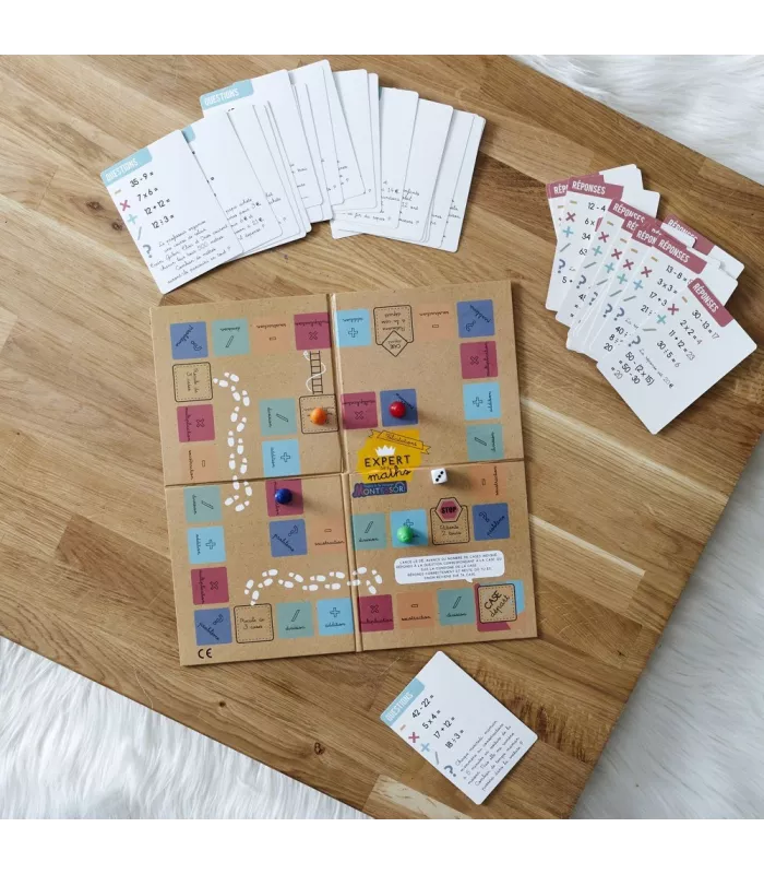 MONTESSORI - jeu de l oie des mathematiques