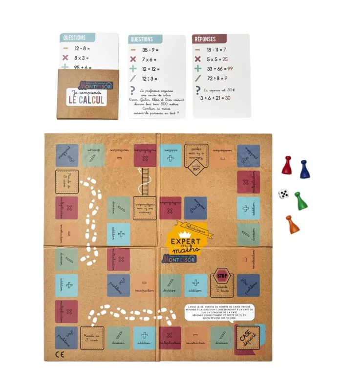 MONTESSORI - jeu de l oie des mathematiques