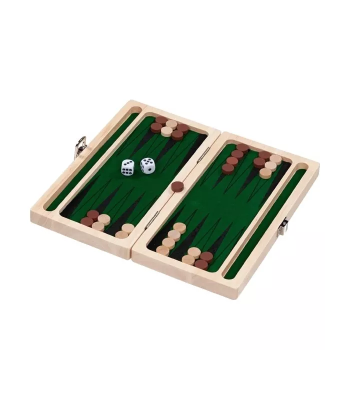 Backgammon en feutre vert