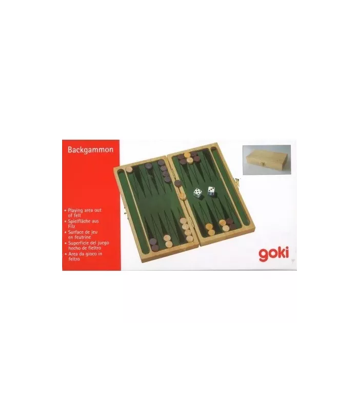 Backgammon en feutre vert