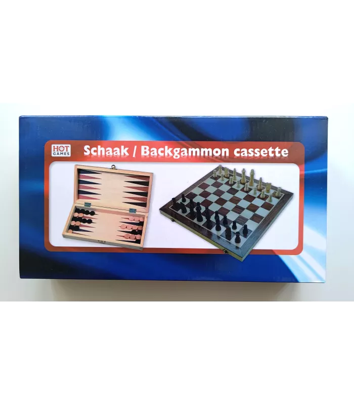 Coffret d'échecs, de dames et de backgammon