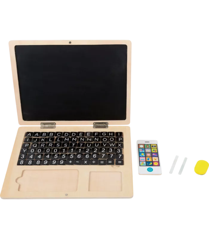 Ordinateur portable en bois avec tableau aimanté