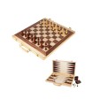 Coffret de jeux : Échecs , dames et backgammon