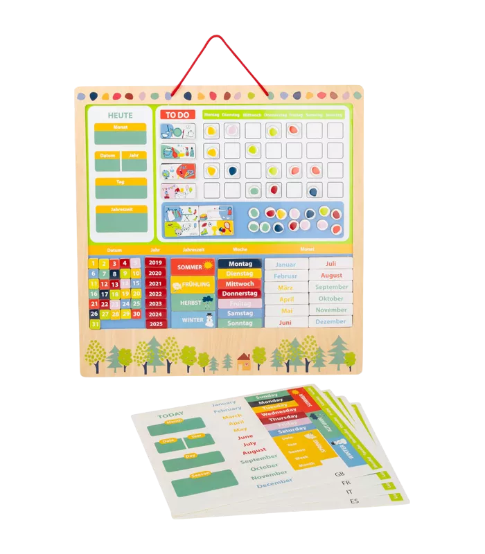 Calendrier éducatif, magnétique "Educate"  ( Multilingues )