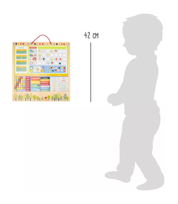 Calendrier éducatif, magnétique "Educate"  ( Multilingues )