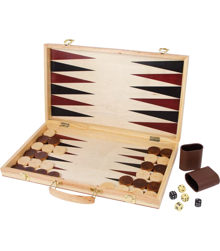 Coffret de jeux : Échecs , dames et backgammon