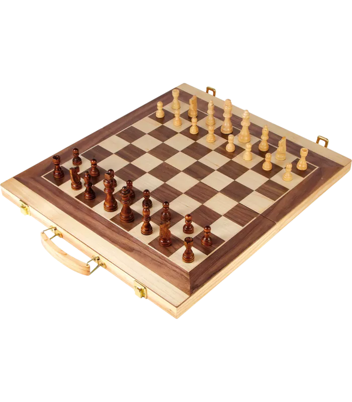 Coffret de jeux : Échecs , dames et backgammon