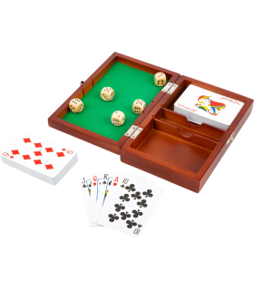 Boîte de Jeux de Cartes et de Dés