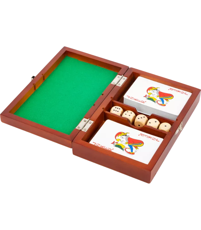 Boîte de Jeux de Cartes et de Dés