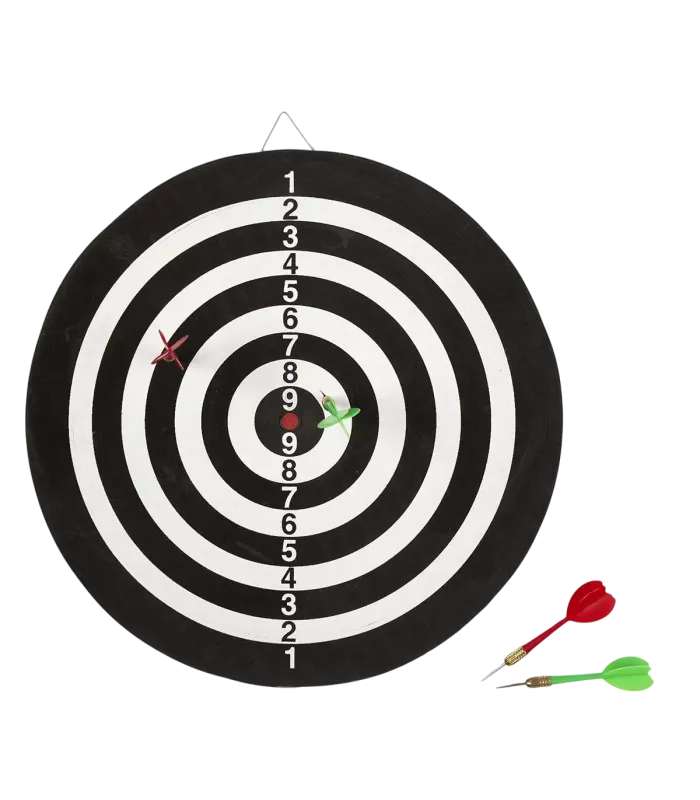Jeu de fléchettes double face