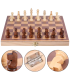 Jeu d’échecs pliable de 28,7 cm x 28,7 cm