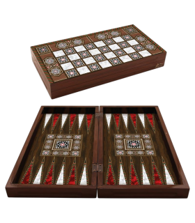Backgammon syrien antique en nacre