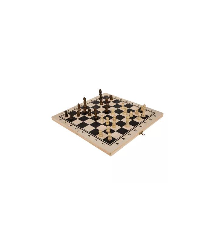Jeu d'échecs pliable en bois