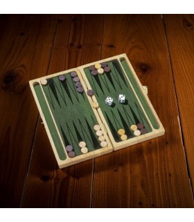 Backgammon en feutre vert