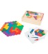 Puzzle en bois Hexagone