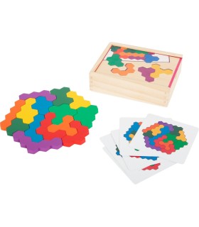 Puzzle en bois Hexagone
