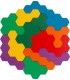 Puzzle en bois Hexagone