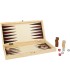 Jeux classiques 3 en 1 dans un coffret en bois