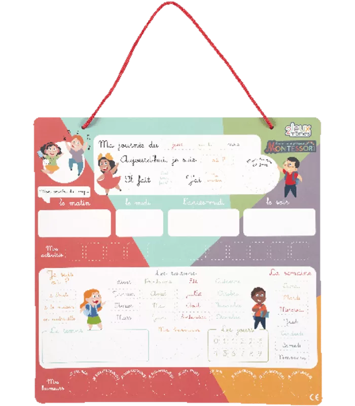 MONTESSORI - Je Comprends Ma Journée Mon Quotidien