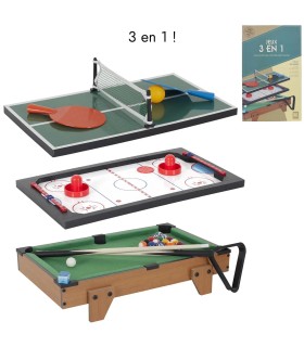 Table De Jeux 3 En 1