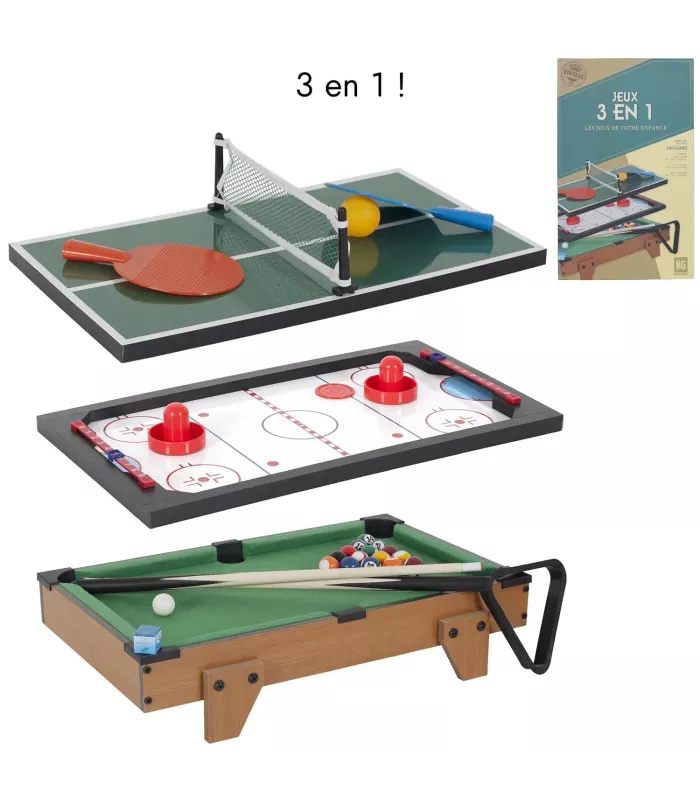 Table De Jeux 3 En 1