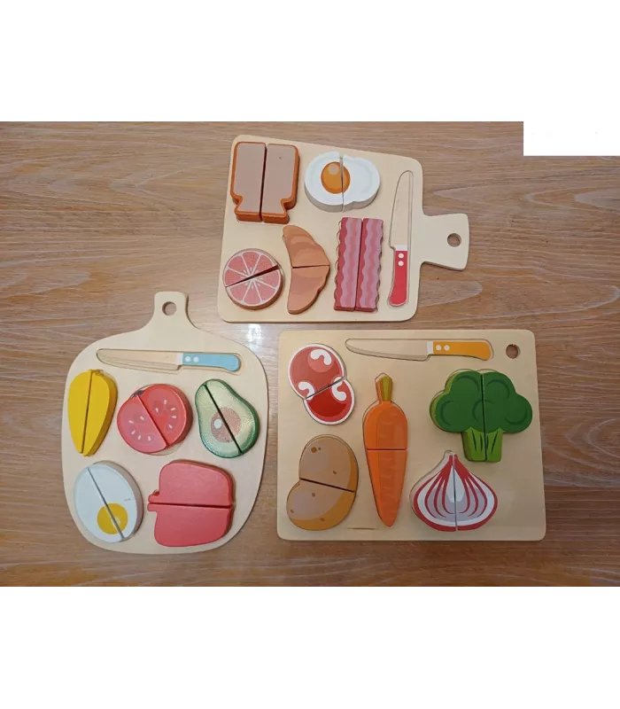 Aliments À Découper En Bois