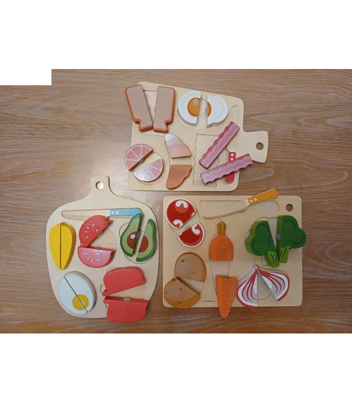 Aliments À Découper En Bois