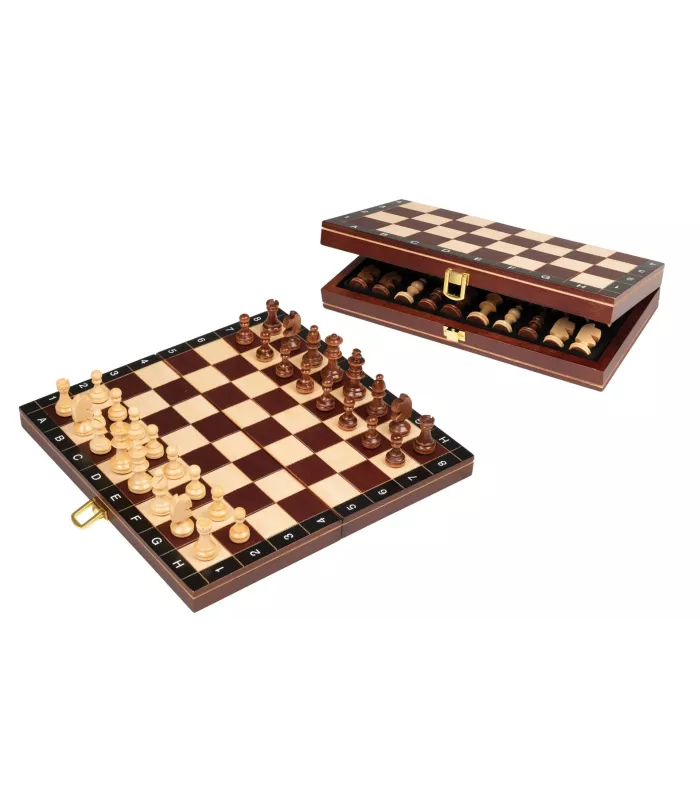 Coffret d'échecs pliable magnétique