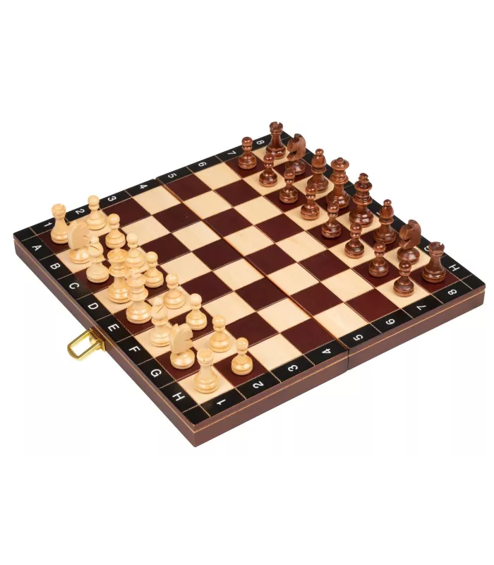 Coffret d'échecs pliable magnétique