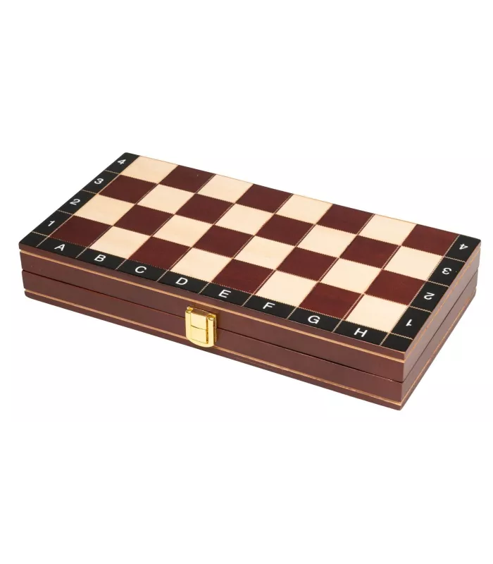 Coffret d'échecs pliable magnétique