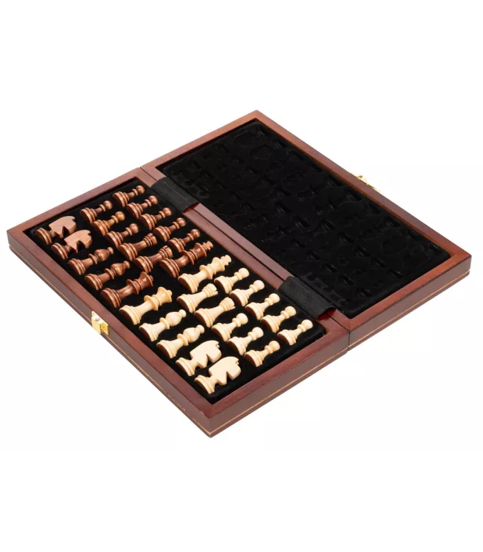 Coffret d'échecs pliable magnétique
