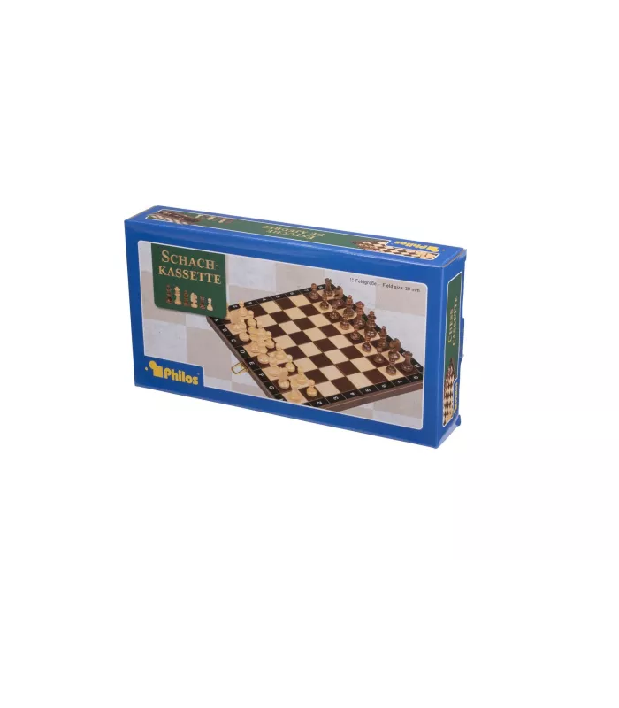 Coffret d'échecs pliable magnétique