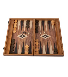 Backgammon en bois de réplique de noyer