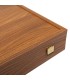 Backgammon en bois de réplique de noyer