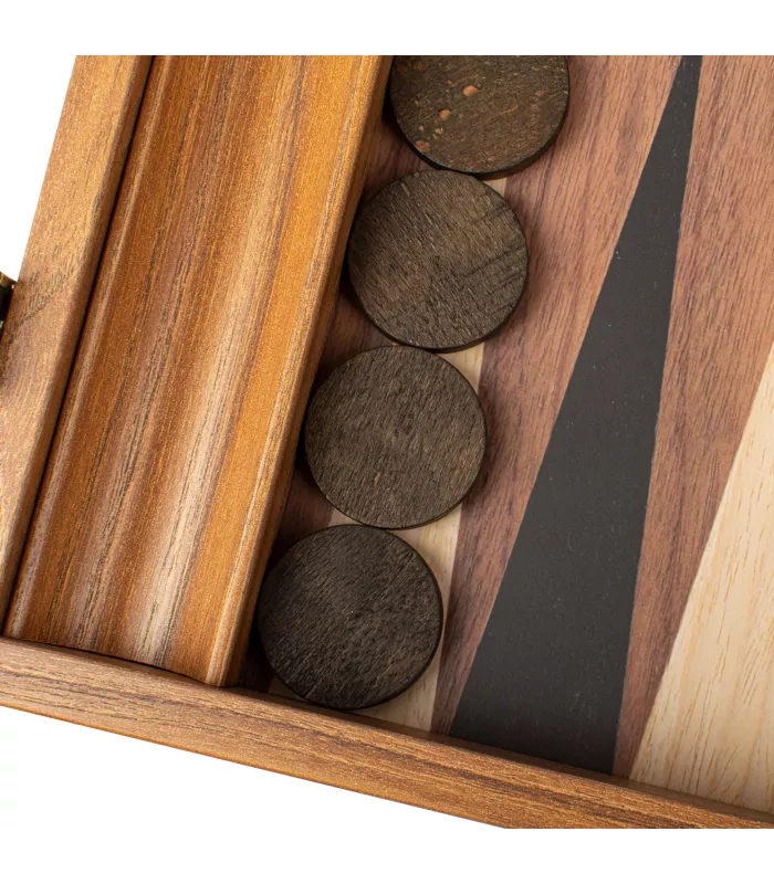 Backgammon en bois de réplique de noyer