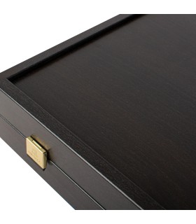 Backgammon en bois wengé avec supports latéraux