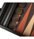 Backgammon en bois wengé avec supports latéraux