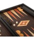 Backgammon en bois wengé avec supports latéraux