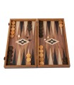 Backgammon en bois de réplique de noyer /  Medium