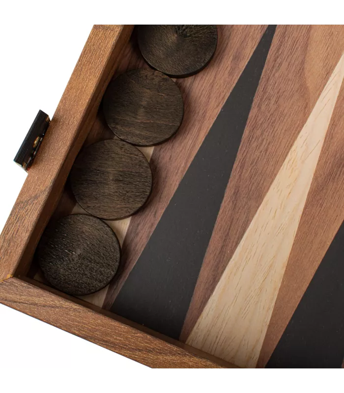 Backgammon en bois de réplique de noyer /  Medium