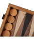 Backgammon en bois de réplique de noyer /  Medium