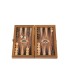 Backgammon en bois de réplique de noyer /  Medium