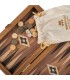 Backgammon en bois de réplique de noyer /  Medium