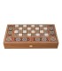 Backgammon en bois de réplique de wengé / Grand