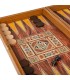Backgammon en bois de réplique de wengé / Grand