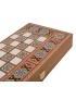 Backgammon en bois de réplique de wengé / Grand
