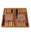 Backgammon en bois de réplique de wengé / Medium