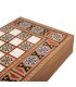 Backgammon en bois de réplique de wengé / Medium