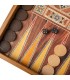 Backgammon en bois de réplique de wengé / Medium